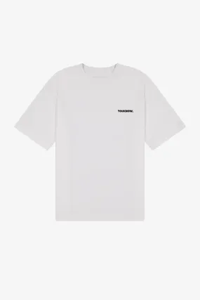 Core Standard Heavyweight Tee | White Temperature Regulating Embroidered