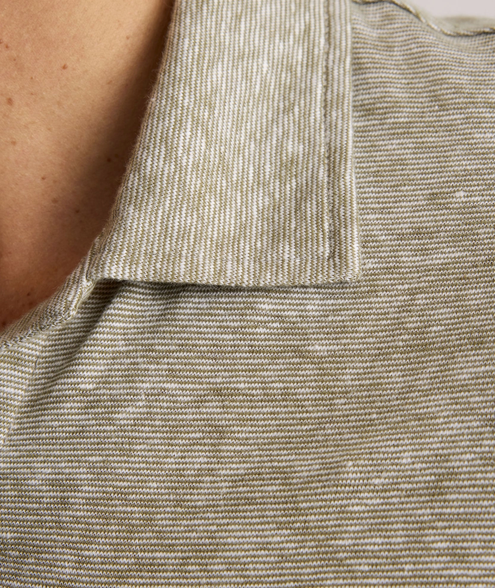 Cool Design Elegant Layer Cotton-Linen Johnny Collar Polo