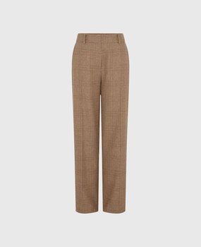 Rosemont Cotton Wool Blend Straight Leg Trousers Chill Wear