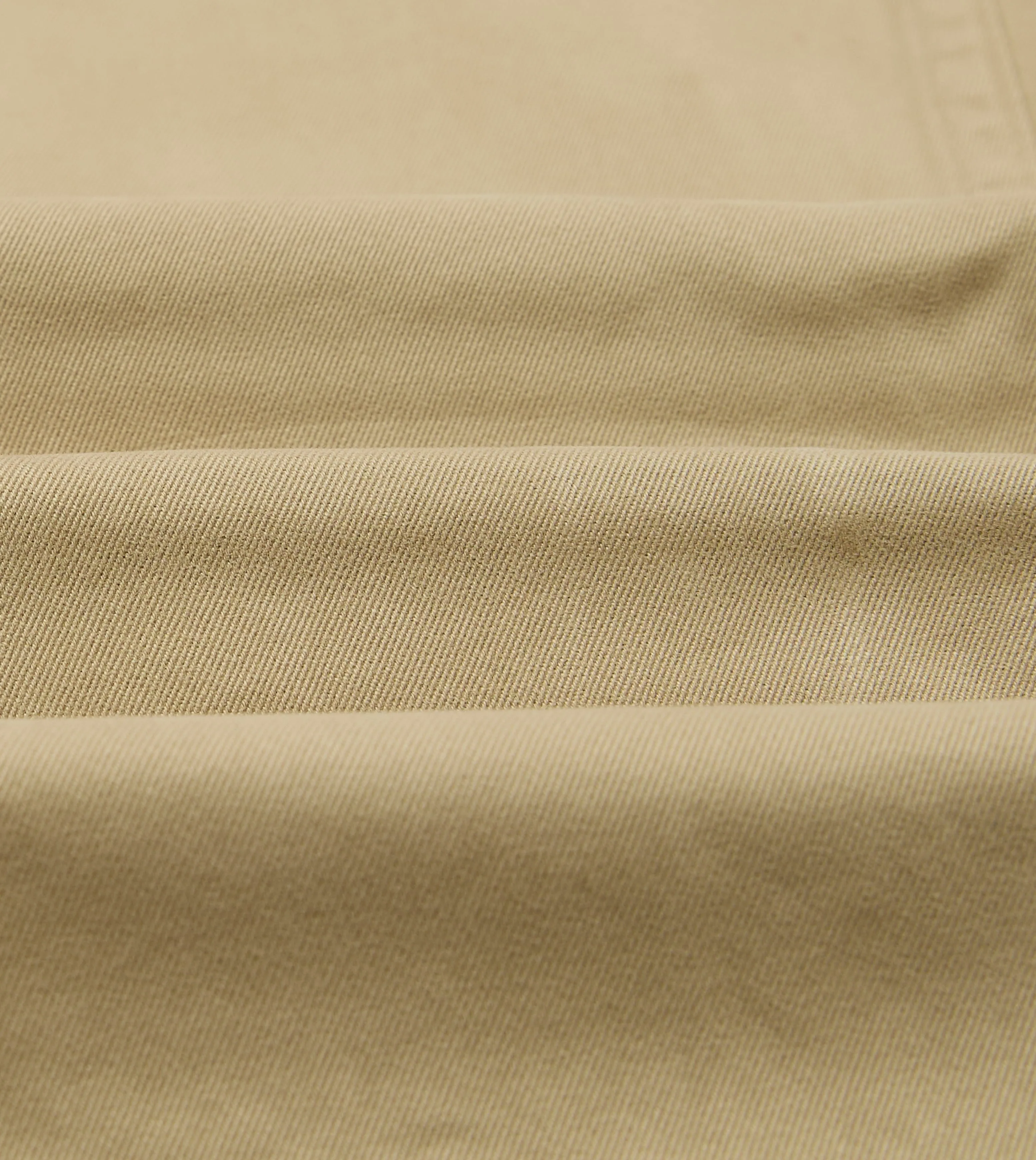 Comfy Waistband Sand Textured Cotton Flat Front Chino