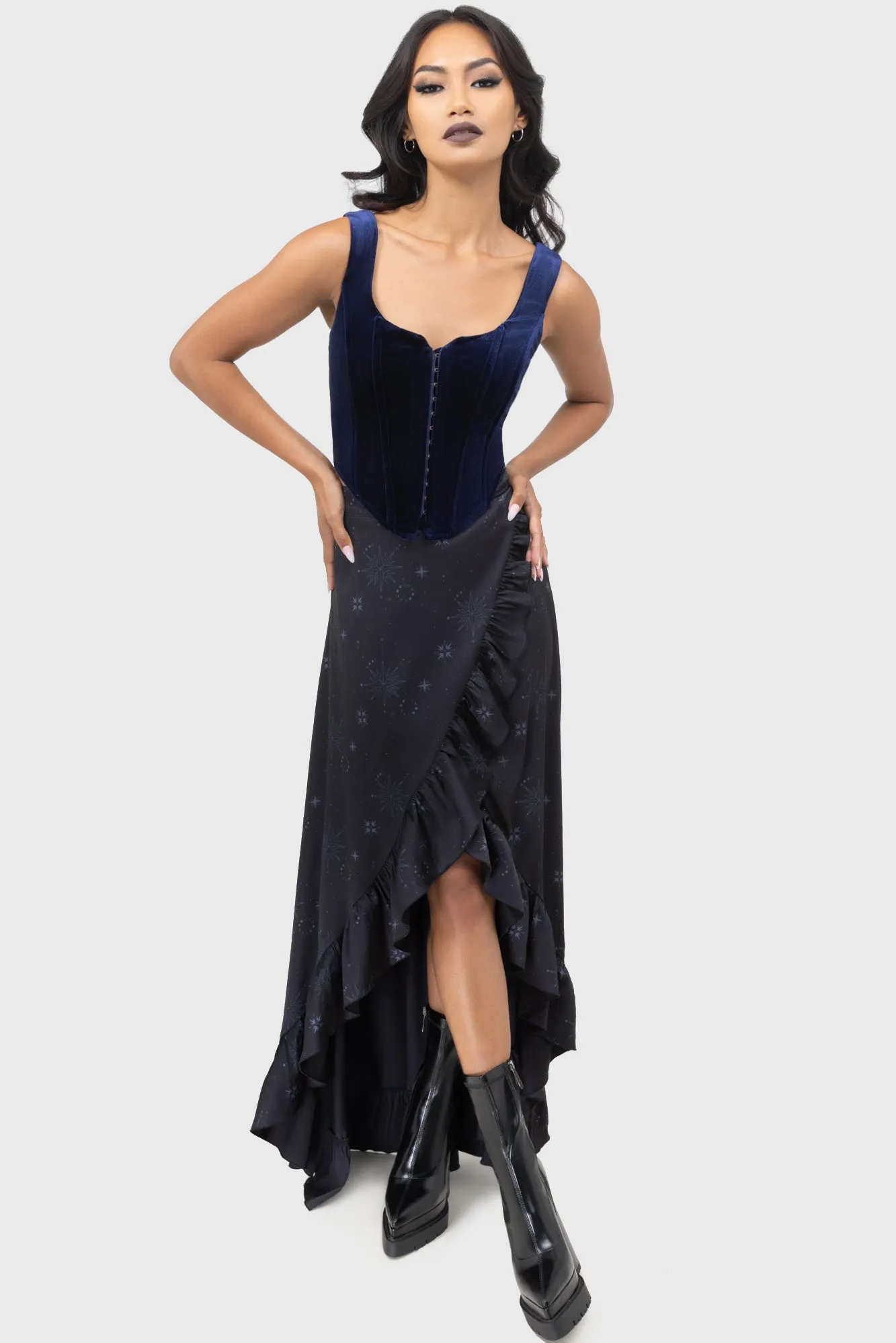 Built In Odor Control Moon Mourning Corset Top