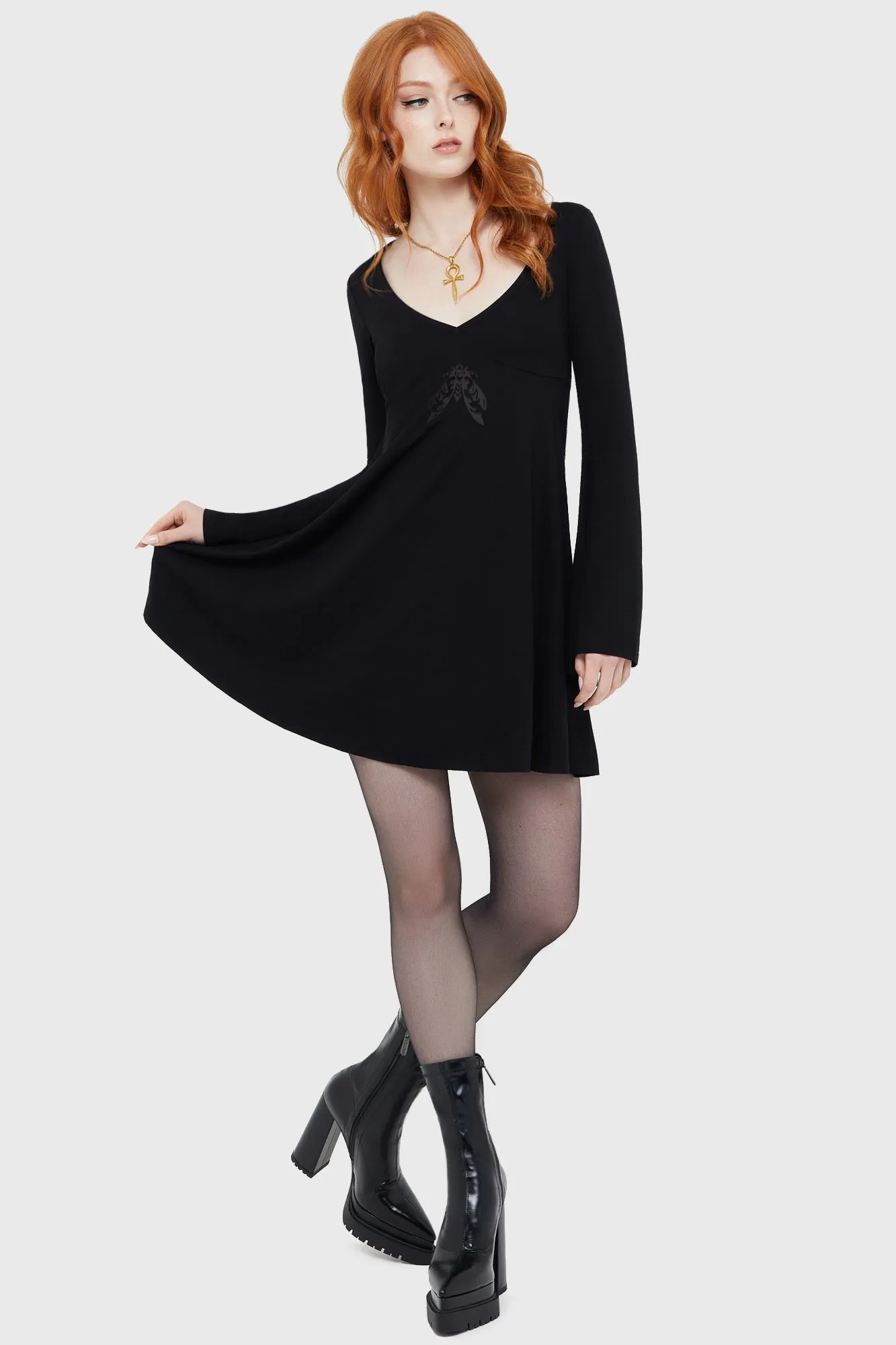 Moonlight Madness Dress ContrastStitching