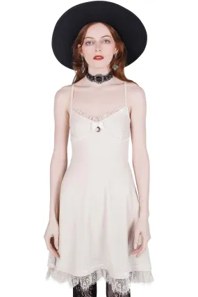 Moonstruck Velvet Skater Dress [Ivory] Flattering Layers