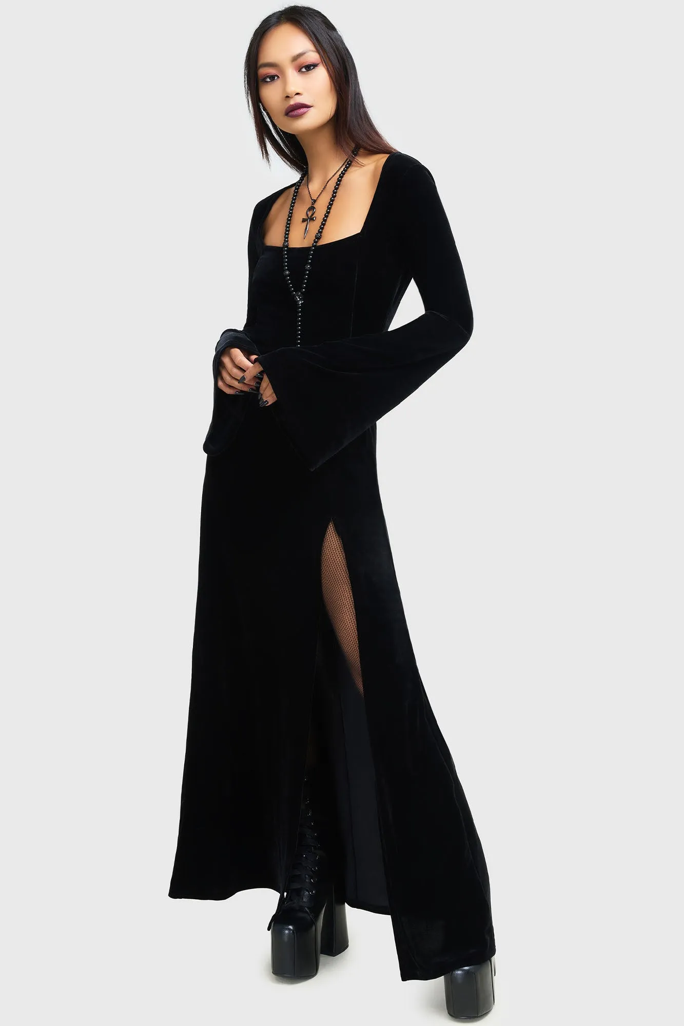 Side Slit Morvessa Maxi Dress
