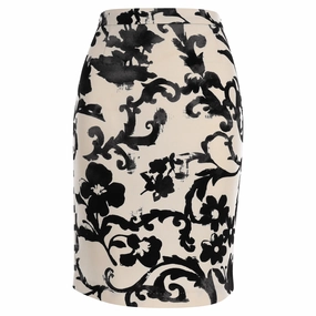 Fashion Forward Sporty Casual Moschino Cheap And Chic Pencil Knee Lenght Skirt in Multicolor Polyester