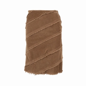 Contrast Panel Water Repellent Moschino Jeans Cord Twill Skirt - '10s