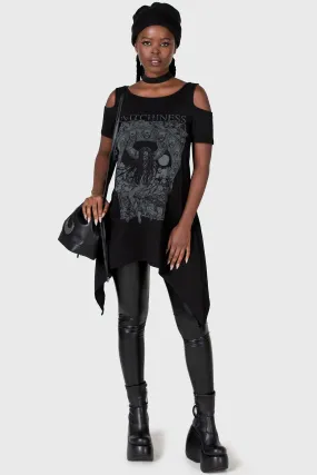 Comfy Choice Witchiness Cold Shoulder Top