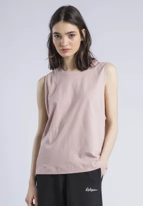 RELAXED BASIC VEST PALE MAUVE DropShoulderDesign Holiday Outfit Style