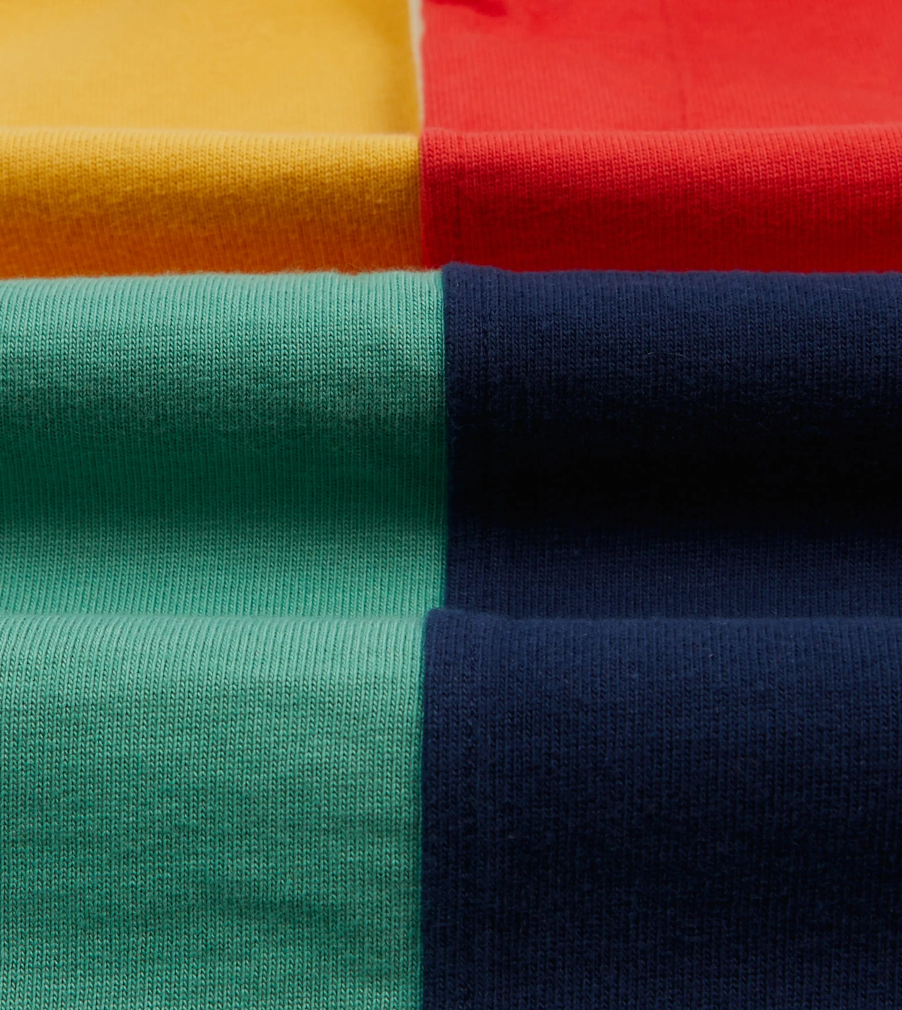 Multi Panelled Cotton Rugby Shirt Polished Finish