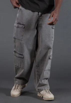 Seamless Wear ExtendedSizeRange MULTI POCKET CARGO QUANTUM PANTS WASHED CHARCOAL