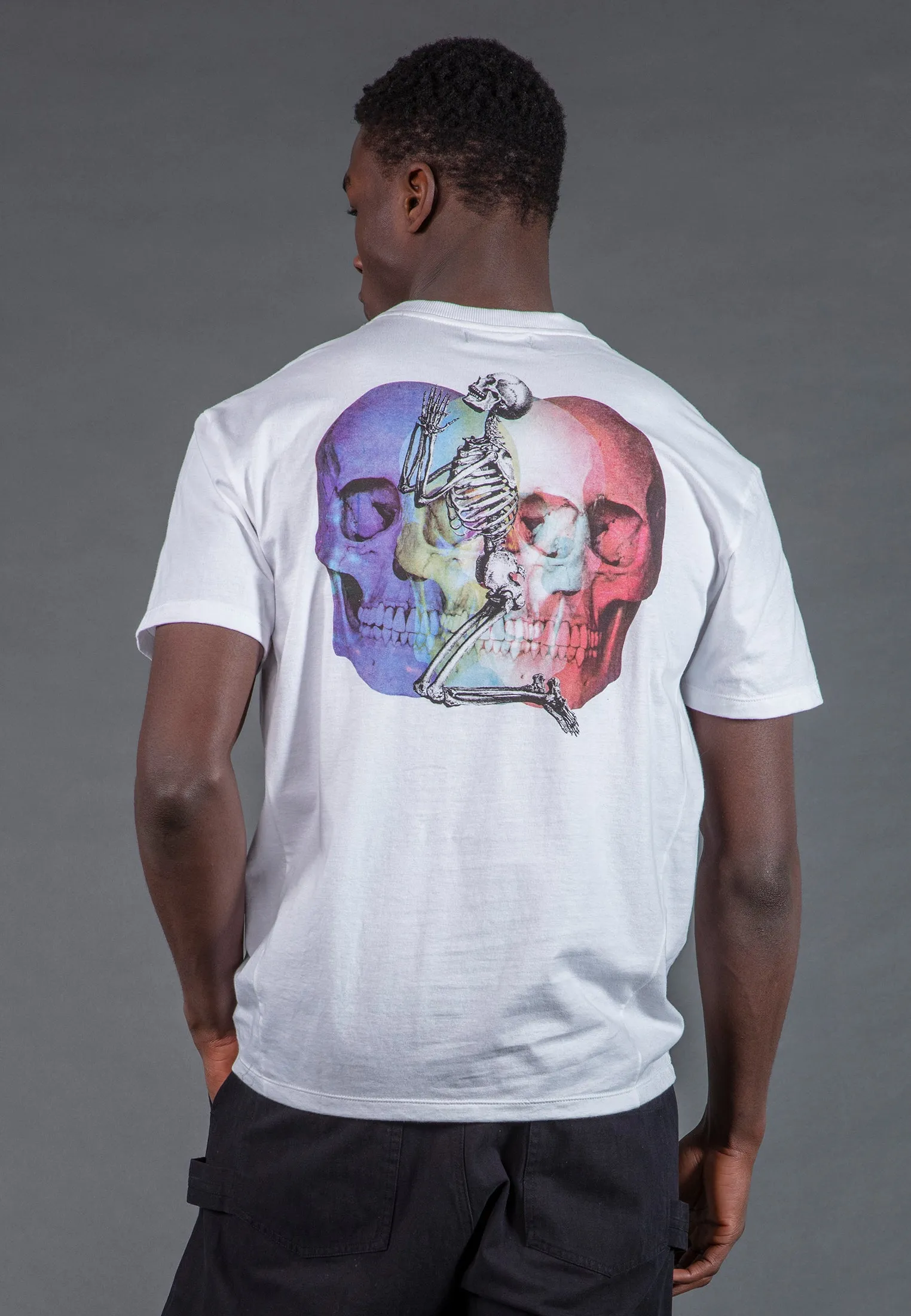 Fit for Any Season MULTI SKULL T-SHIRT WHITE