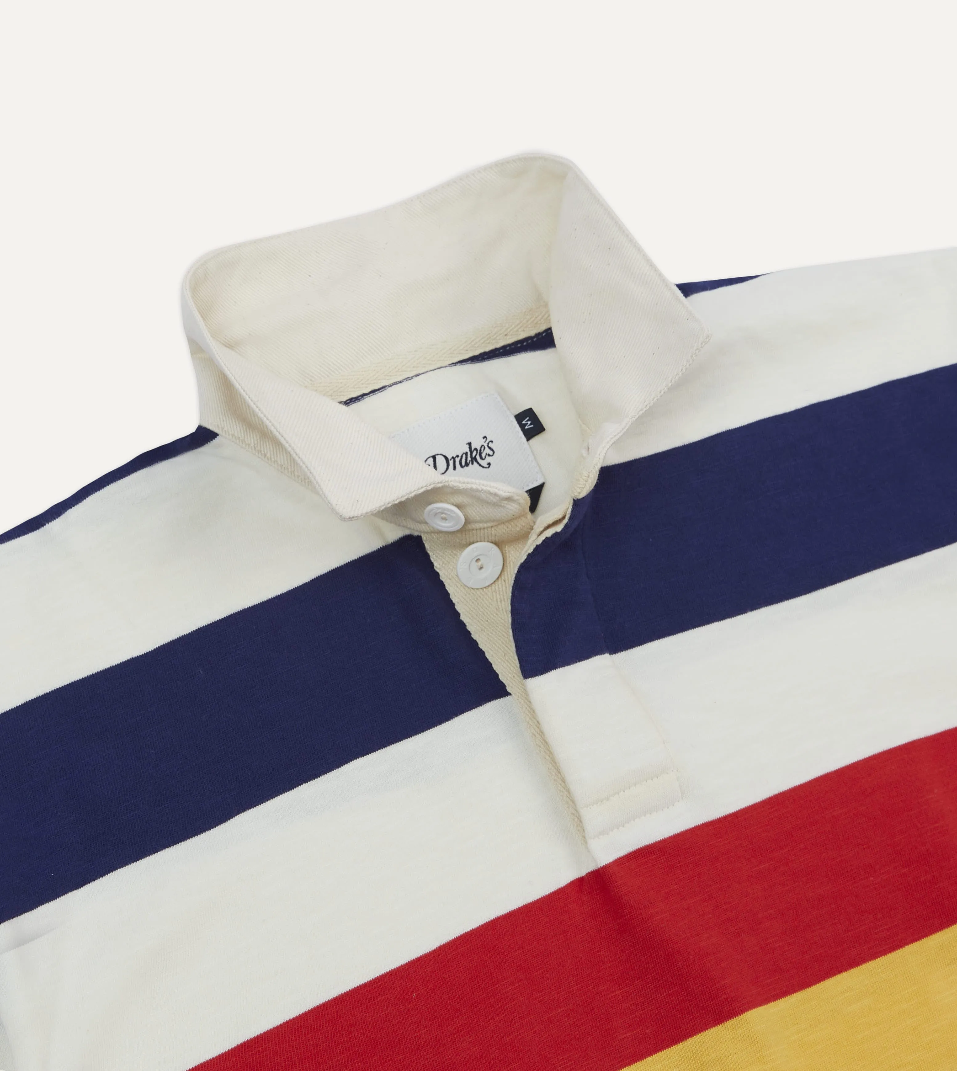 All Purpose Weave Design Multi Stripe Flam?? Cotton Rugby Shirt
