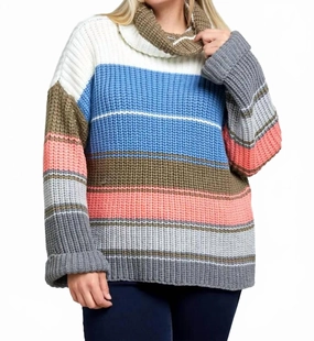 Cozy Layered Wear Quick drying material Multi Turtle Neck Top - Plus In White