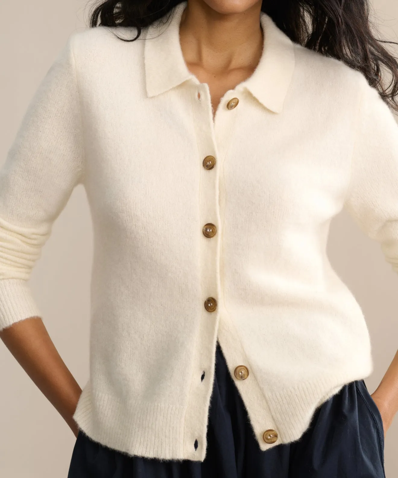 Murphy Cardigan Microfiber Inner Layer Elastic hem