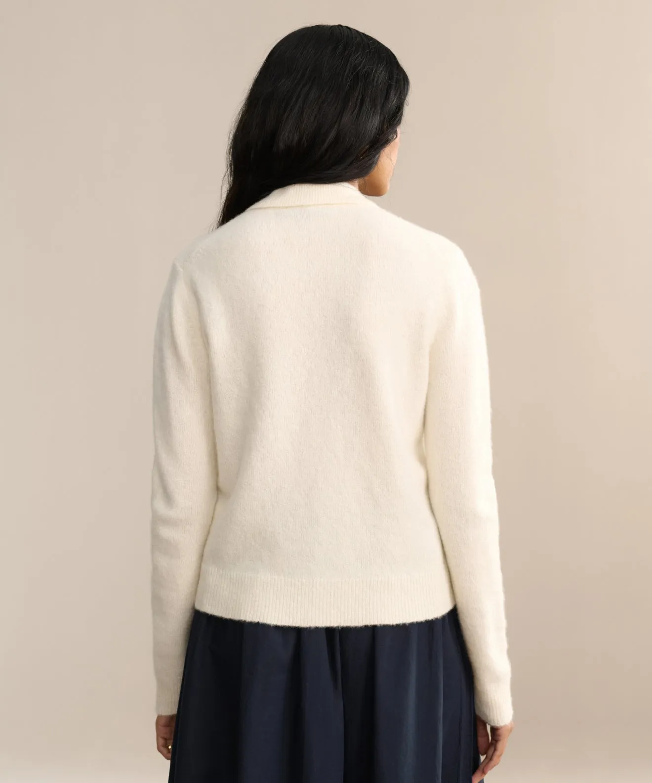 Murphy Cardigan Crew Neckline Ventilated Panels