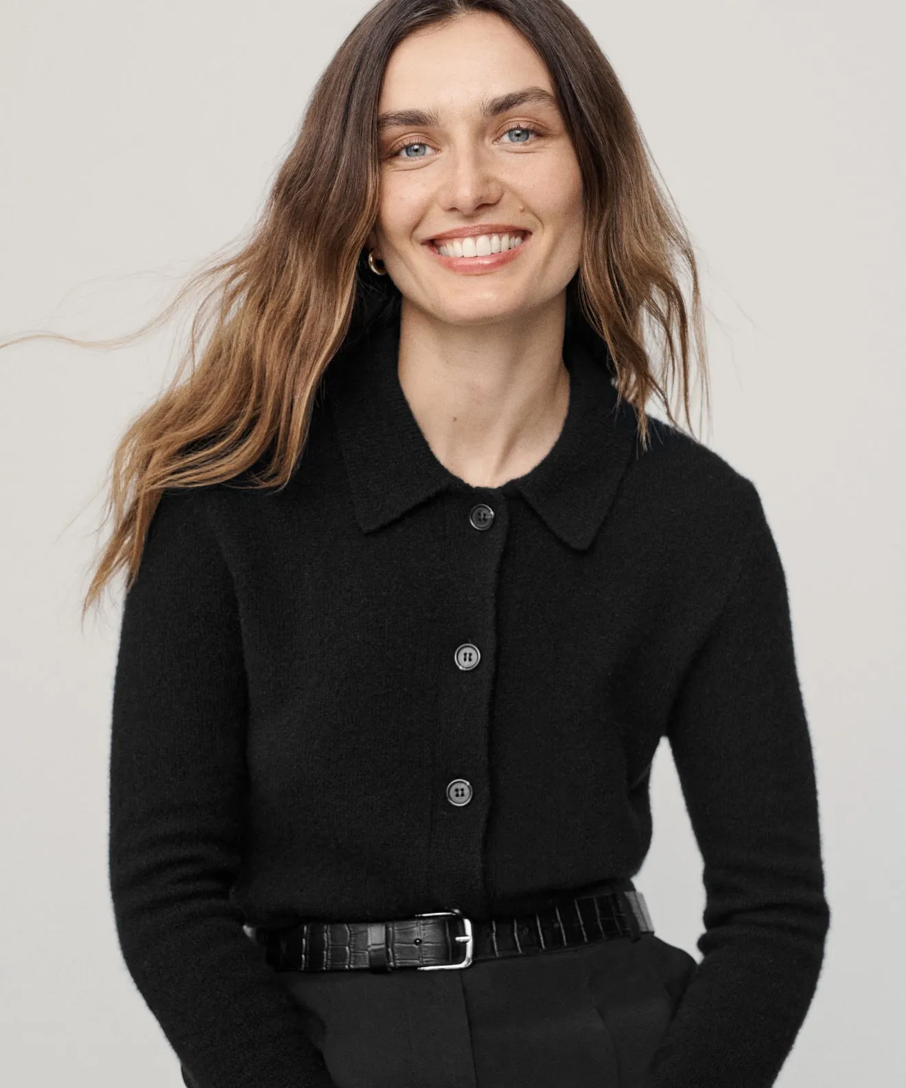Murphy Cardigan Thermoregulating Fabric Multi Panel