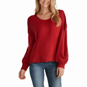 Knit Layers Womens Ribbed Trim  Acrylic Pullover Sweater
