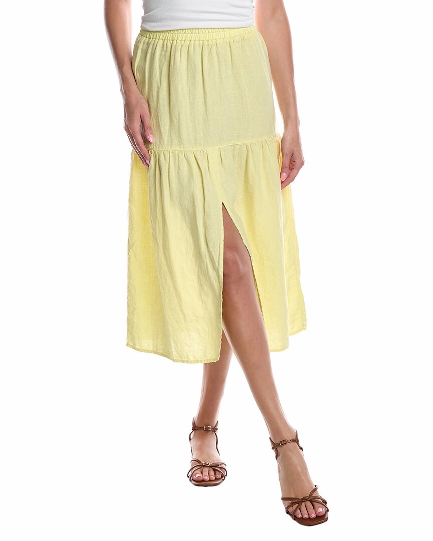Nation LTD Esmeralda Linen Midi Skirt Anti Pilling Treatment