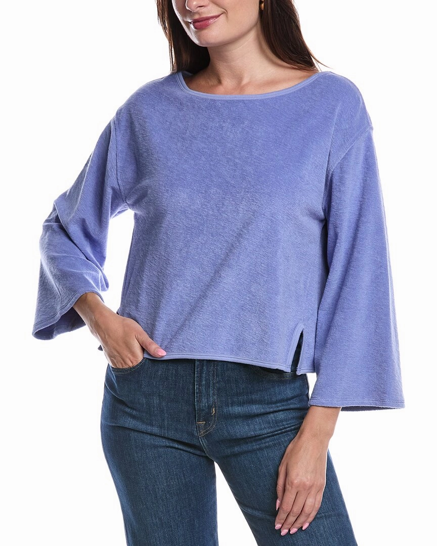 Nation LTD Fallon Terry Cloth Popover Layered Wearable Timeless Appeal