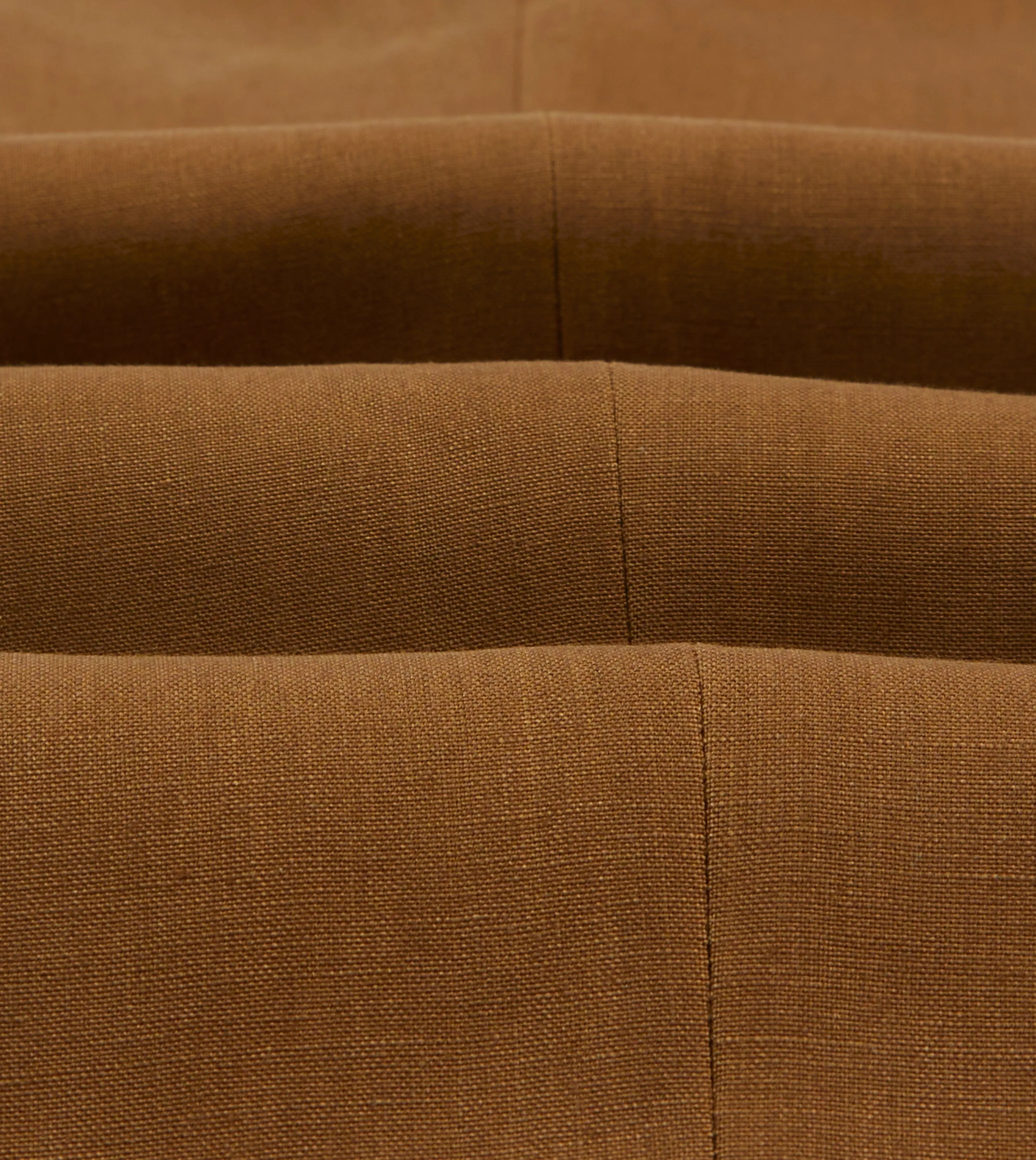Secure Waistband Brown Irish Linen Single Pleat Trouser