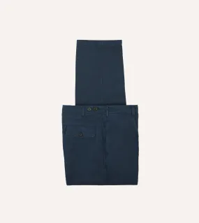 Anti Static Lining TouchscreenCompatiblePockets Navy Cotton Linen Games Trousers