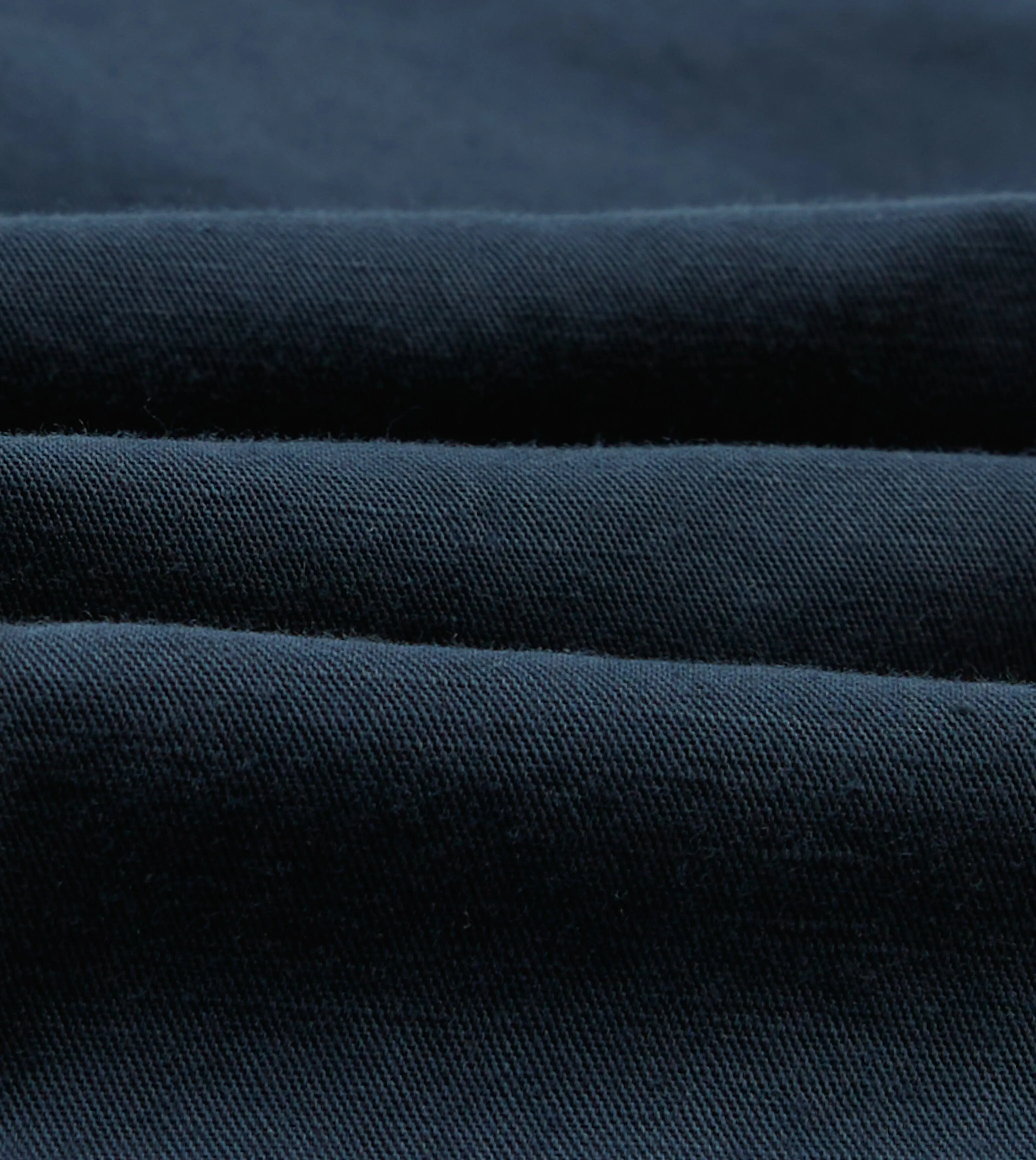 Navy Cotton Linen Games Trousers Ripstop Texture