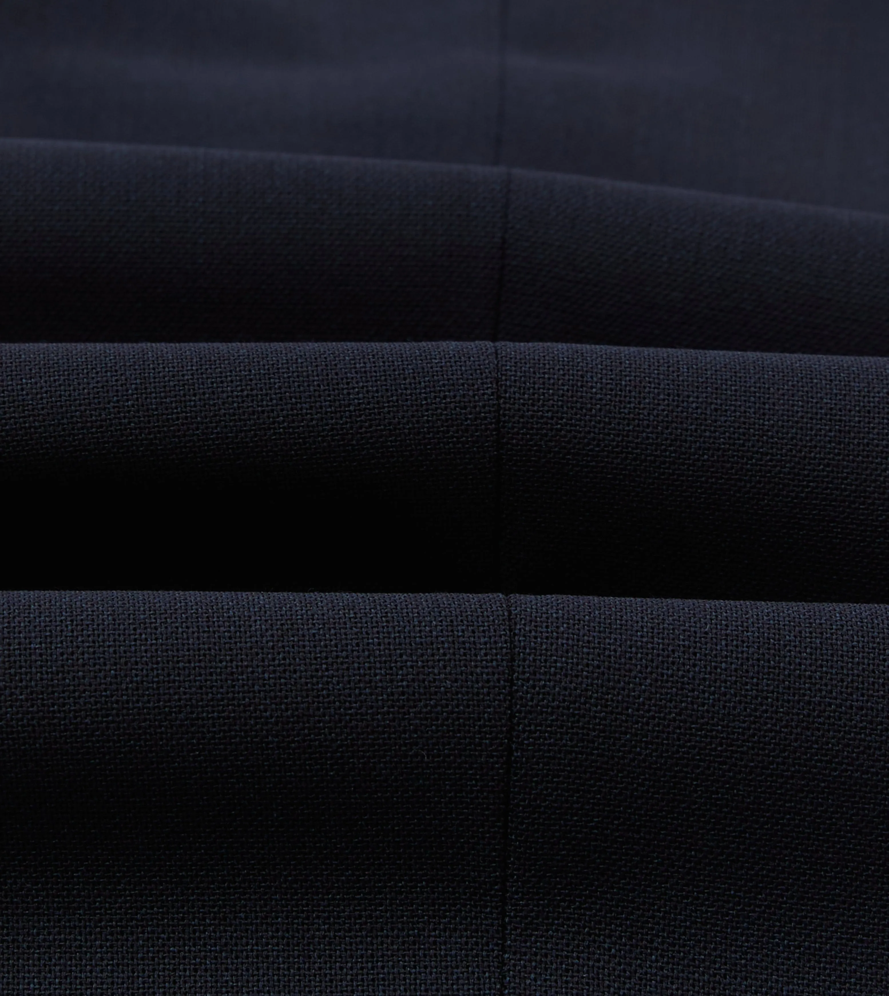 No Iron Packable Fit Navy Tropical Wool Single Pleat Trouser