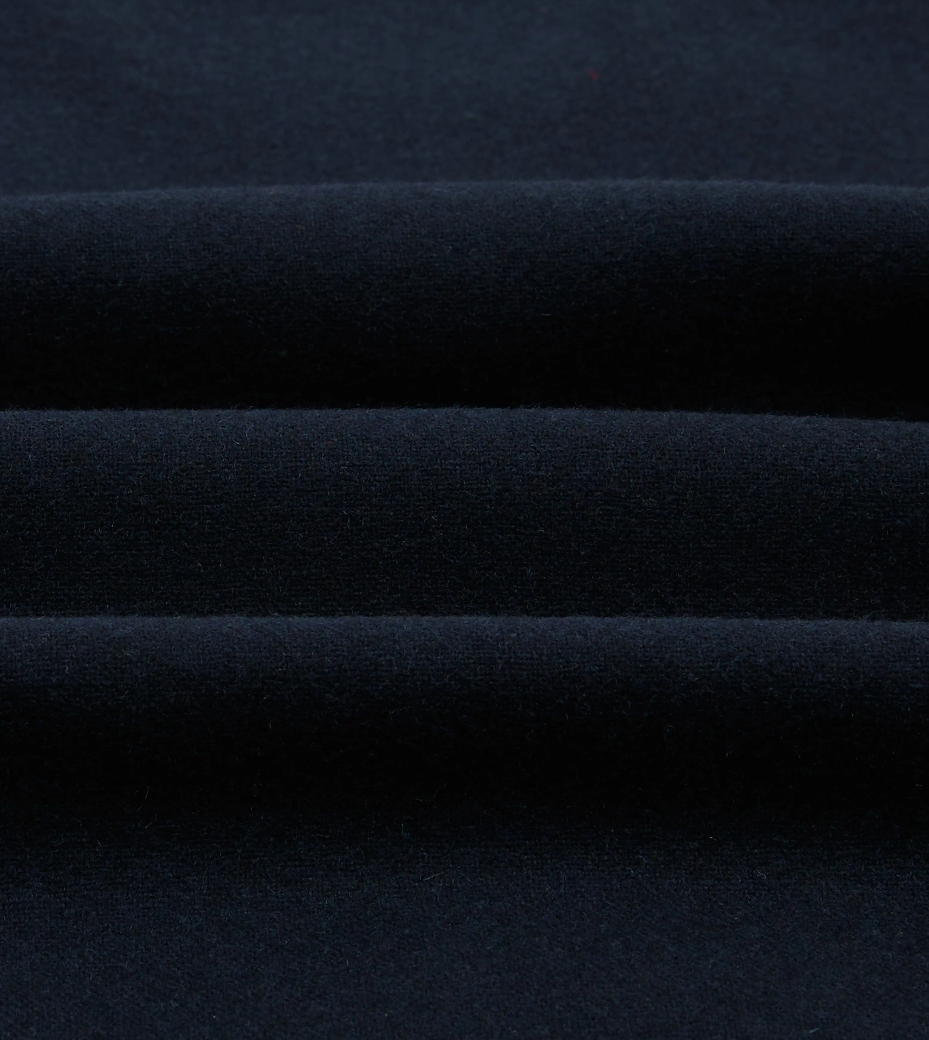 Night Out Navy Wool Four-Pocket Camp Collar Work Shirt