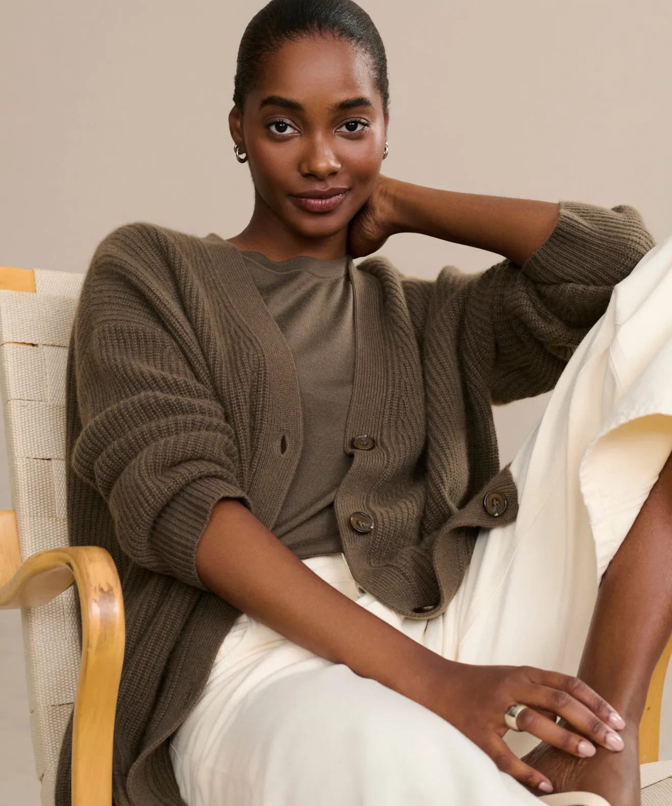 Cashmere Cocoon Cardigan All-Day Use