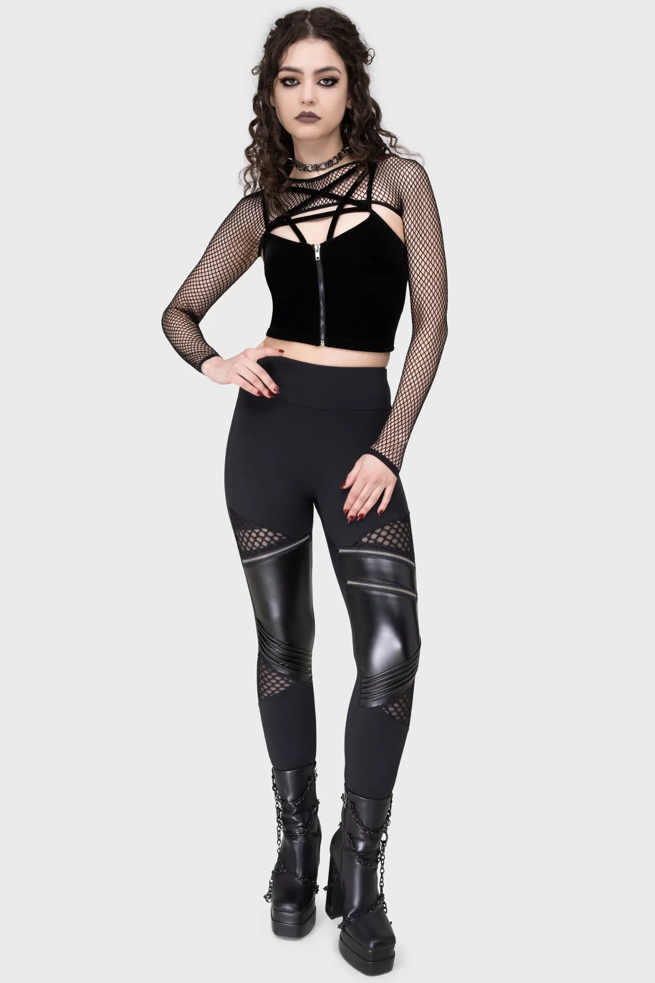 Morning Stretch Durable Stitch Neo Noir Leggings