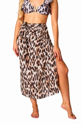 Neptune Kirara Skirt In Animal Print Family Celebration