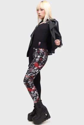 Fighting Crime Leggings Maximum Flex Sporty Comfort Wear