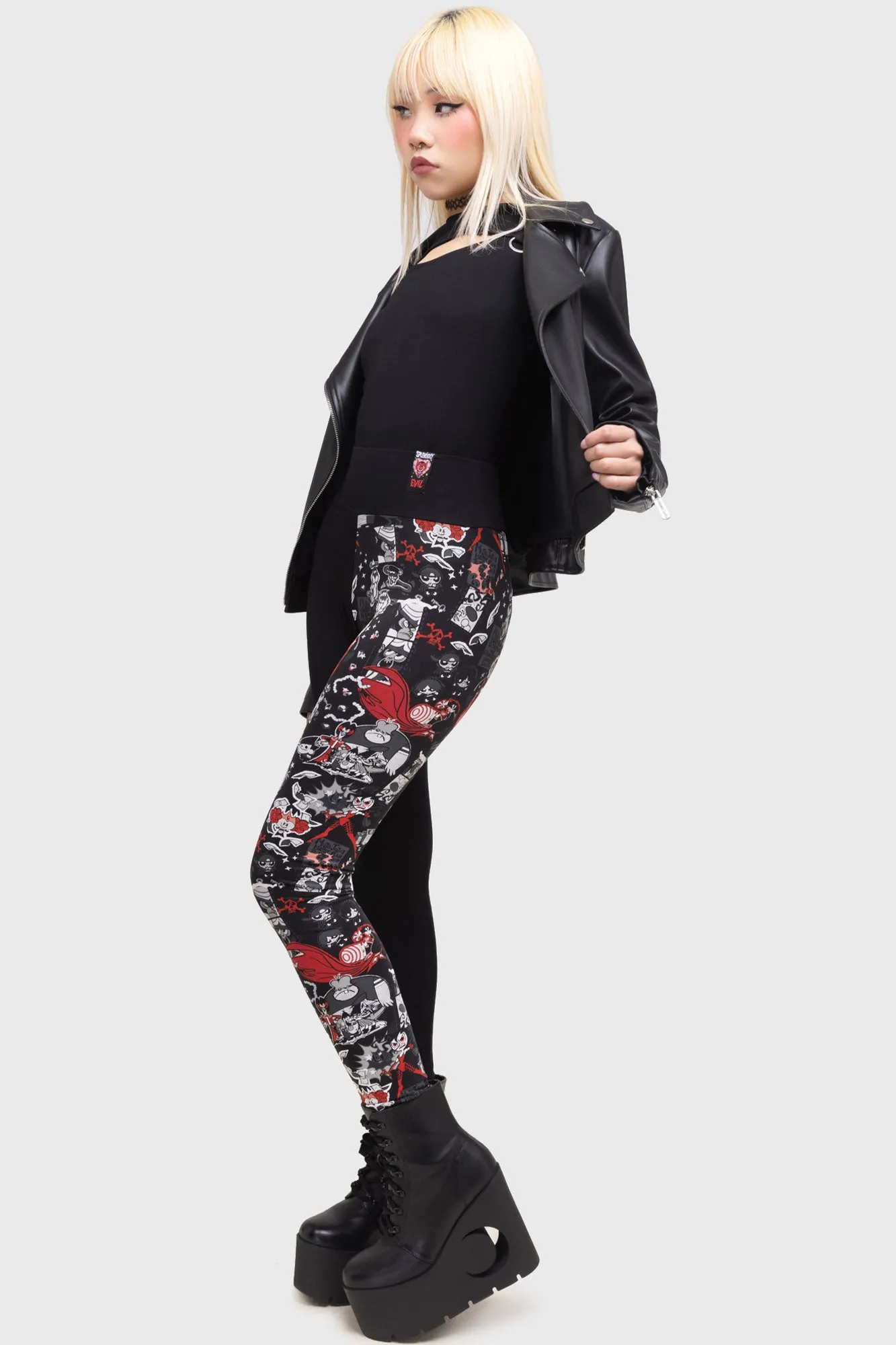 Fighting Crime Leggings Maximum Flex Sporty Comfort Wear