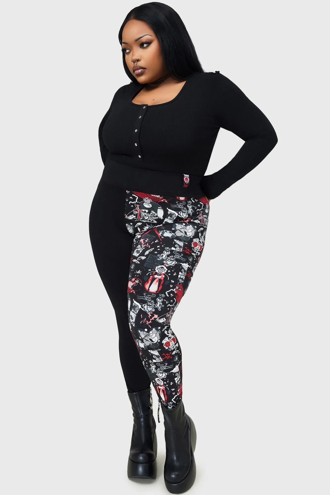 Fitness Lover Moisture Wicking Dance Practice Loose Fit Fighting Crime Leggings