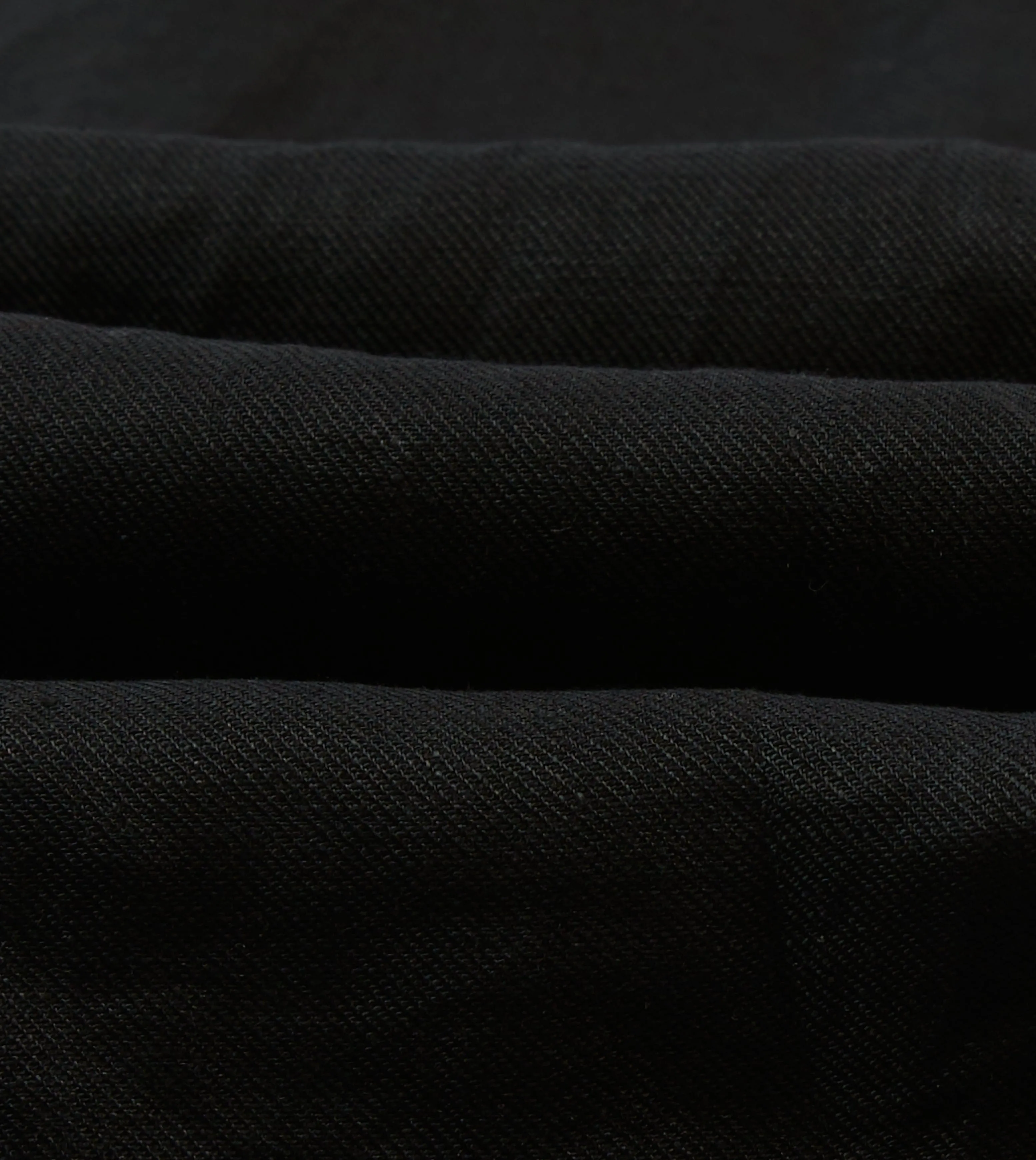 Morning Comfort checkered pattern Black Linen Twill Two-Pocket Western Shirt