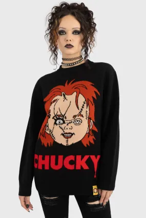 I Like To Be Hugged Knit Sweater Seasonal Comforted