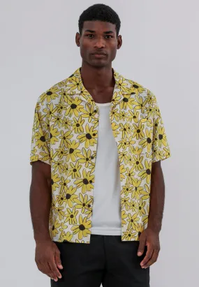 SUNSHINE SHIRT YELLOW & WHITE Pocket Detailing