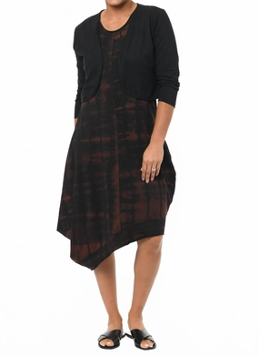 3/4 Sleeve Shrug In Black Winter Apparel