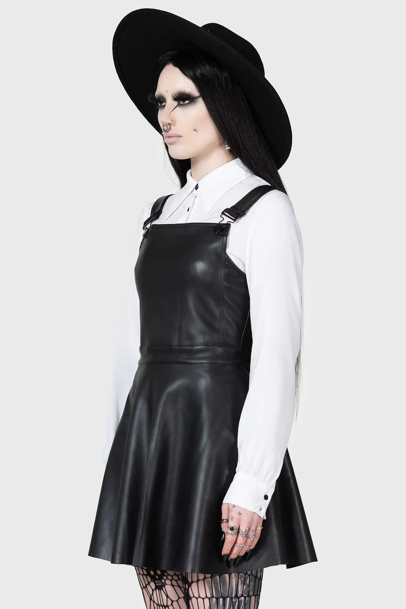 Neve Pinafore Dress urban vibe Knit Warm