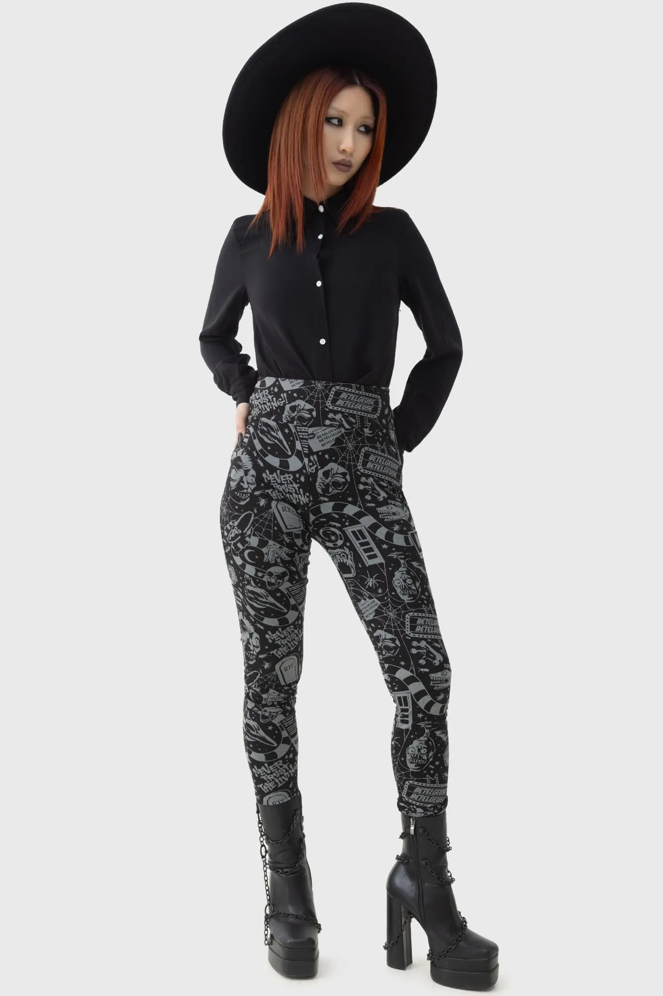 Wrinkle Resistant Pro Athlete Never Trust The Living Leggings