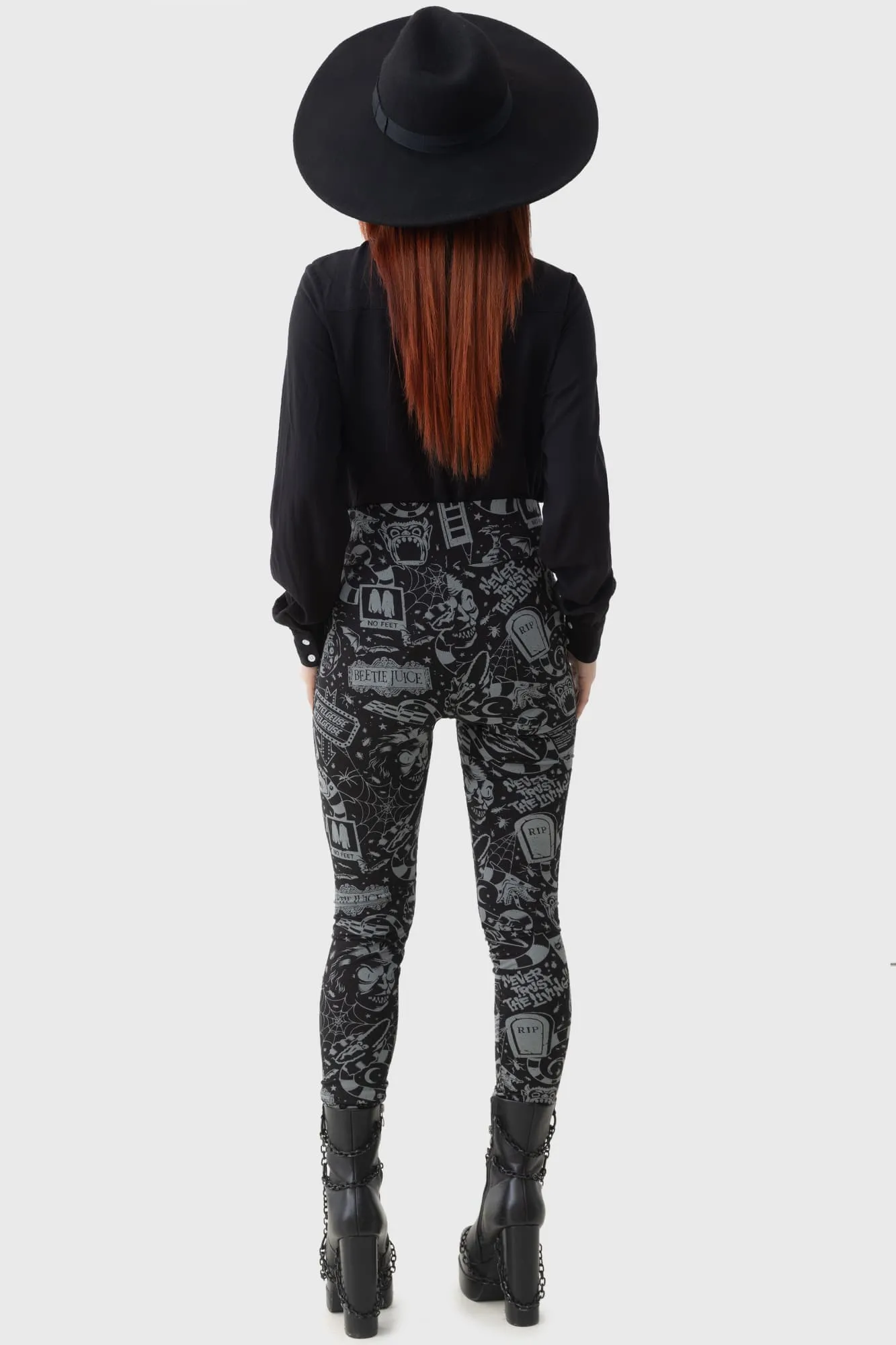 Never Trust The Living Leggings Inner Grip Band