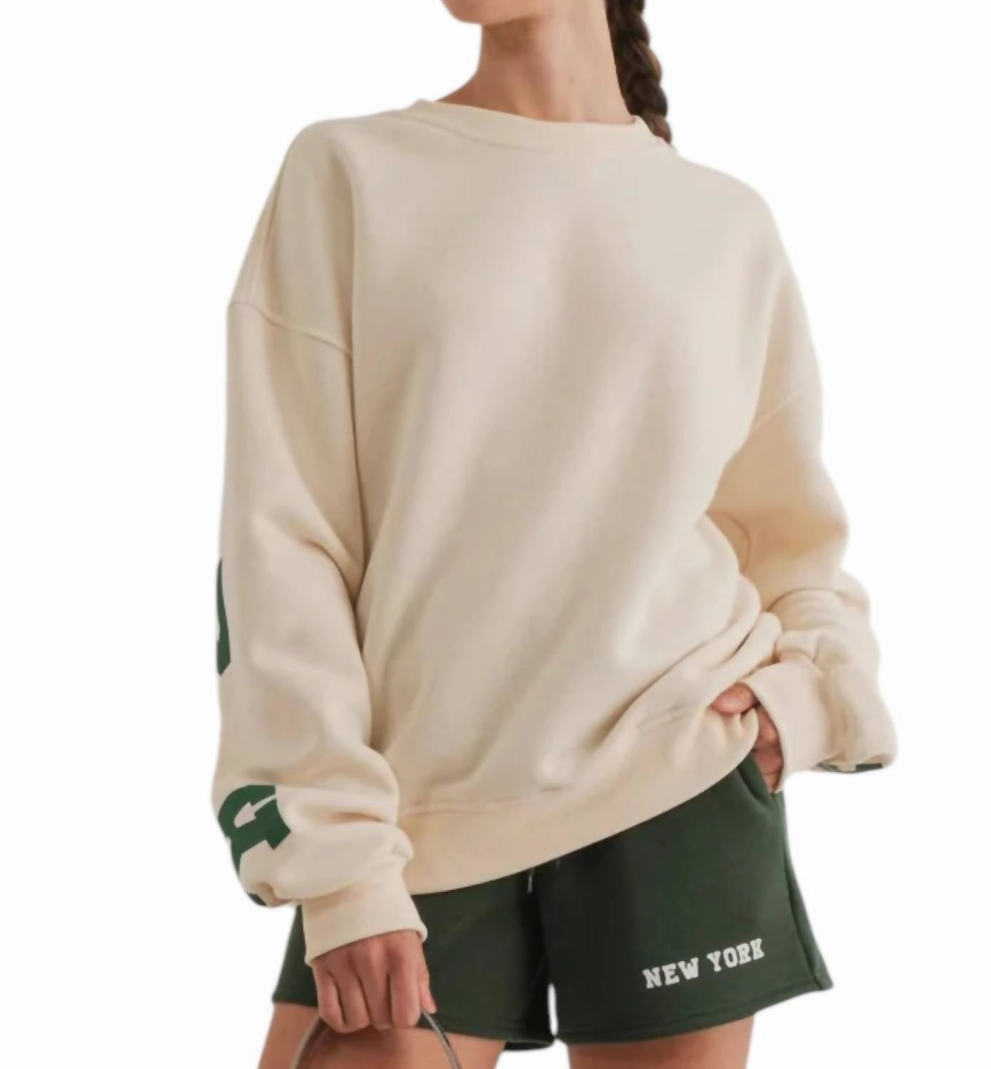 Thermal regulation Functional Comfort New York Sweatshirt In Cream