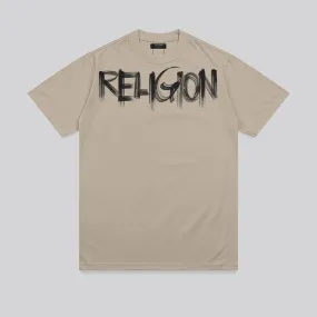 Effortless Comfort RELIGION BRUSH T-SHIRT FAWN