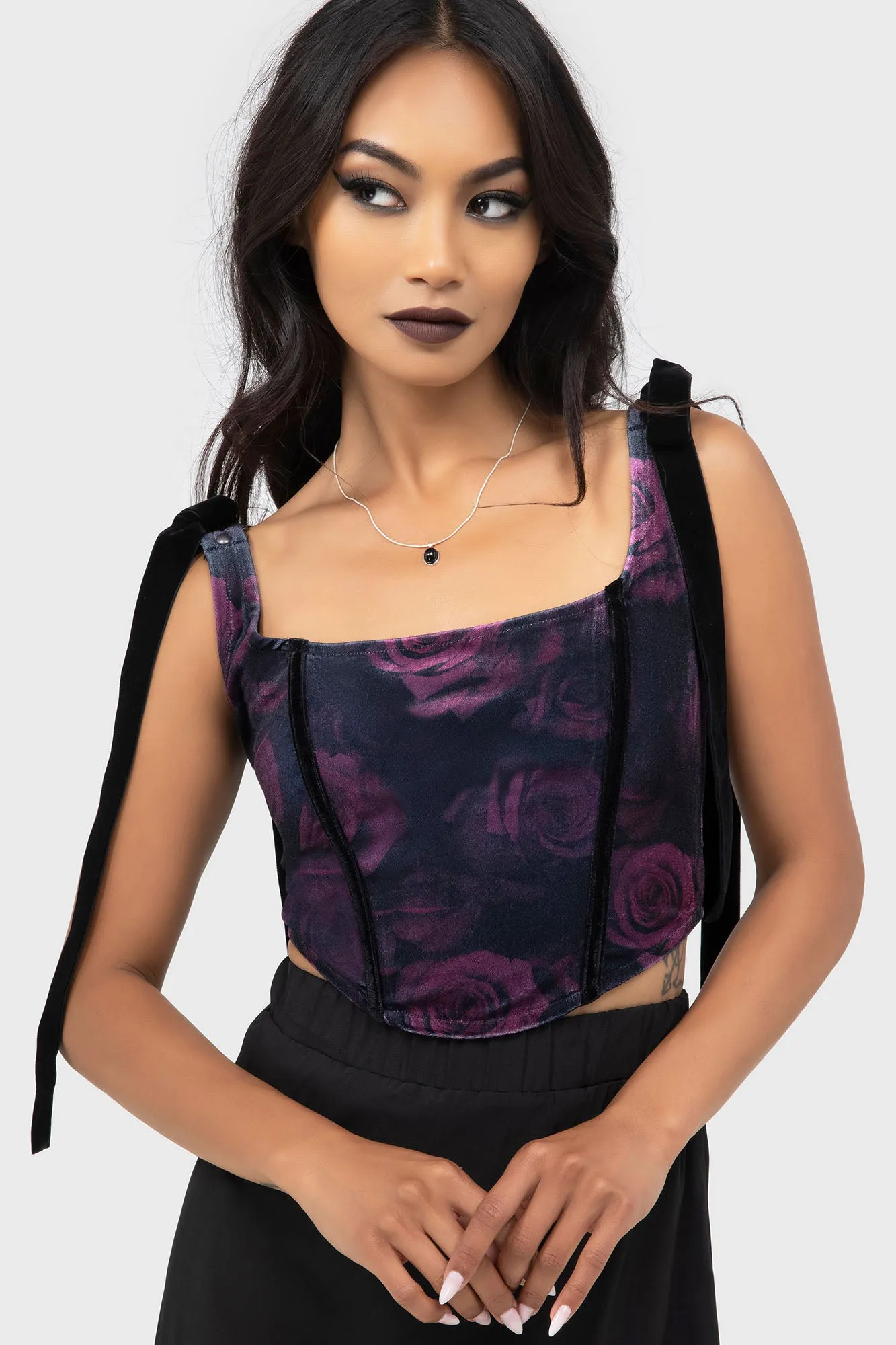 Low Profile Waistband Integration Nightbloom Corset Top