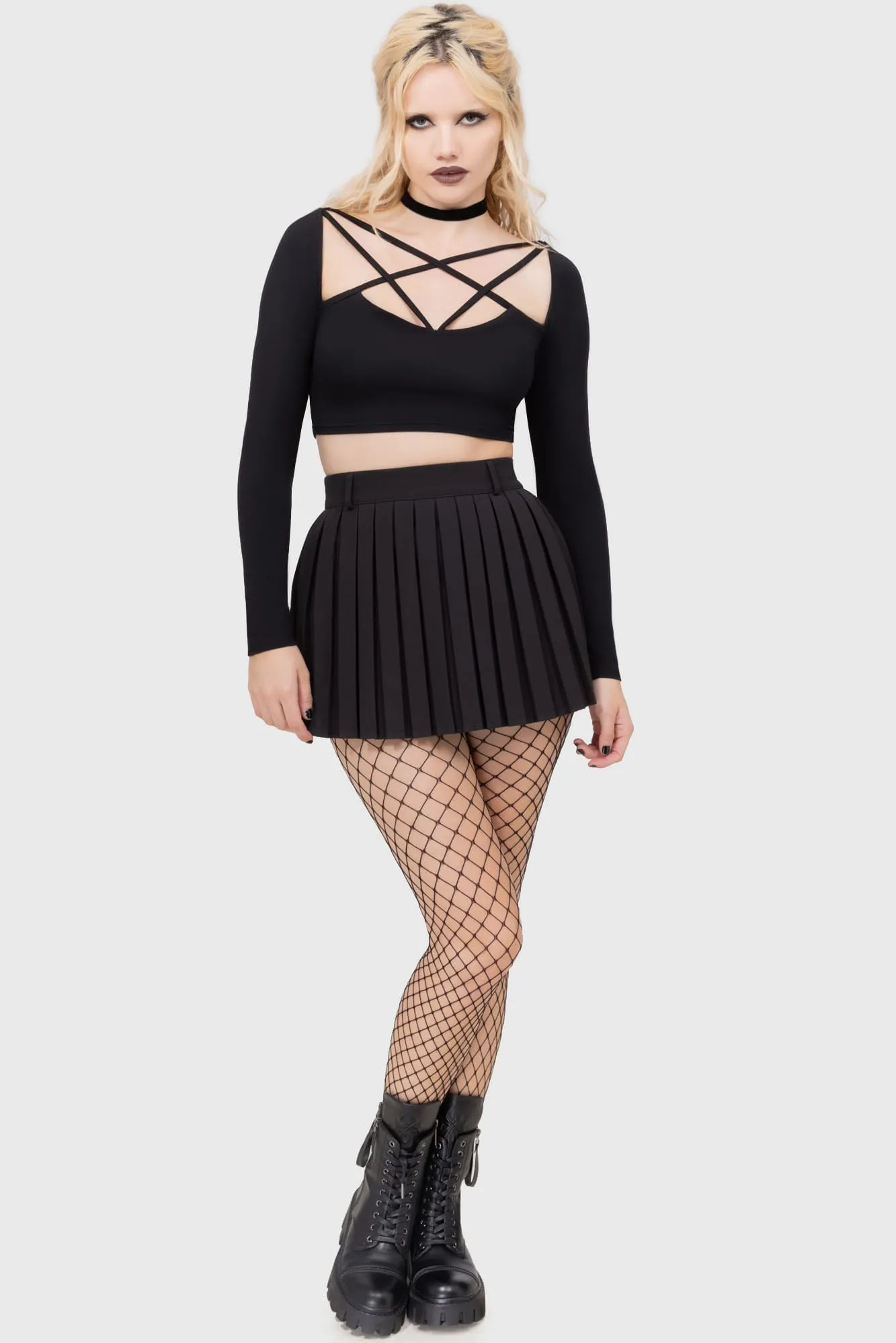 Outfit Game Detail Focus Nightshade's Curse Mini Skirt [BLACK]
