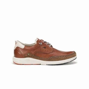 Mens Fluchos Kai Lace in Cuero Pavement Ready Harbor Run