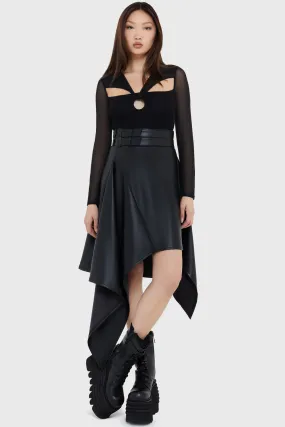 Maternity Friendly Noir Ruin Skirt