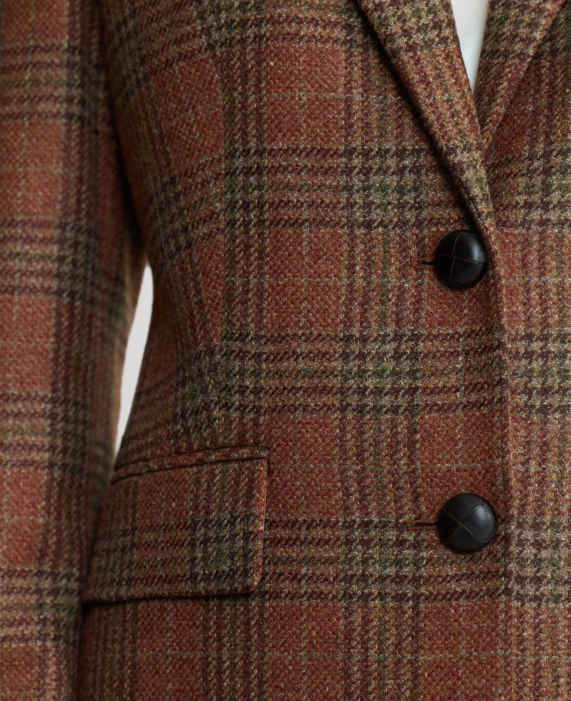Adjustable Hood Trendy Must Have Wellington Tweed Longline Jacket