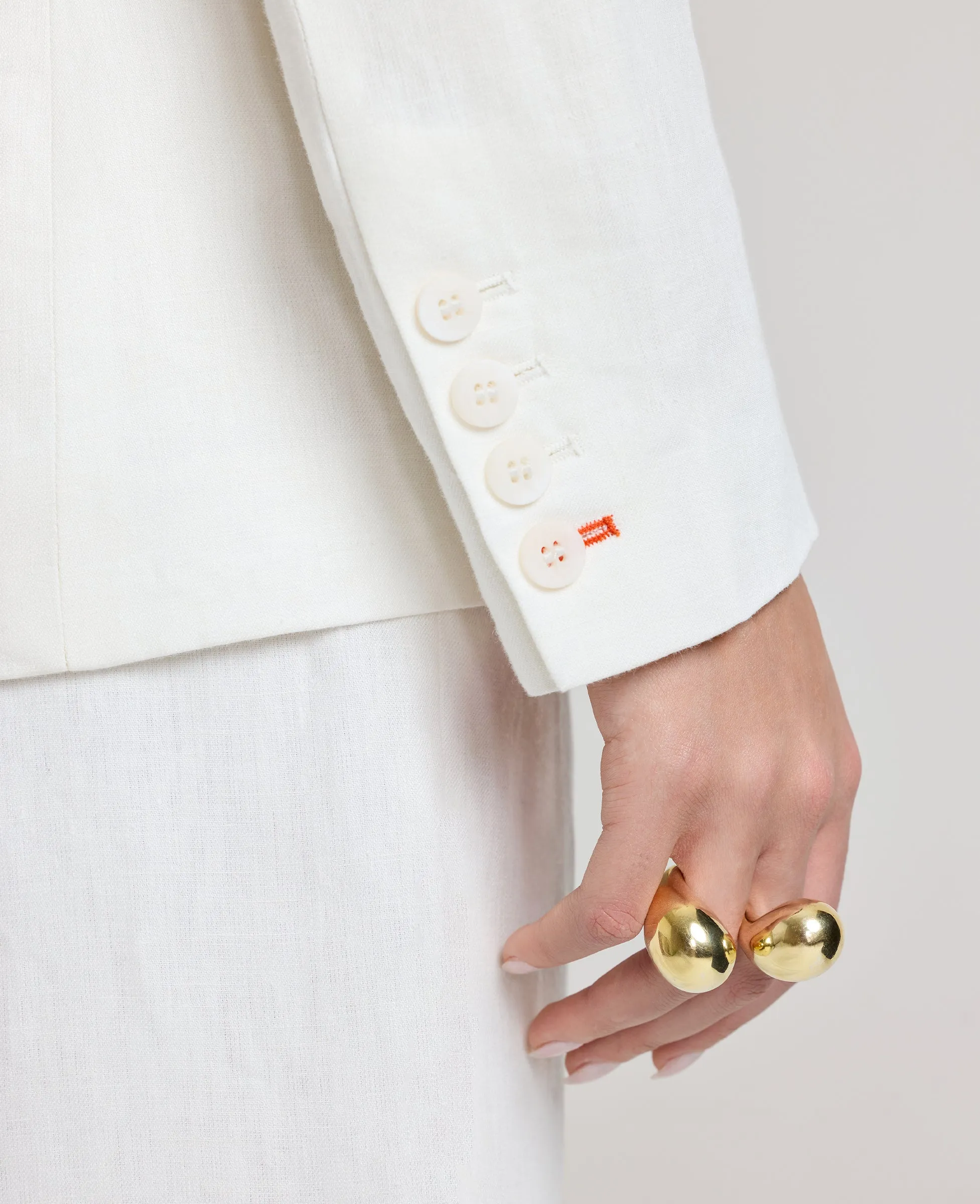High Collar Elizabeth Linen Jacket