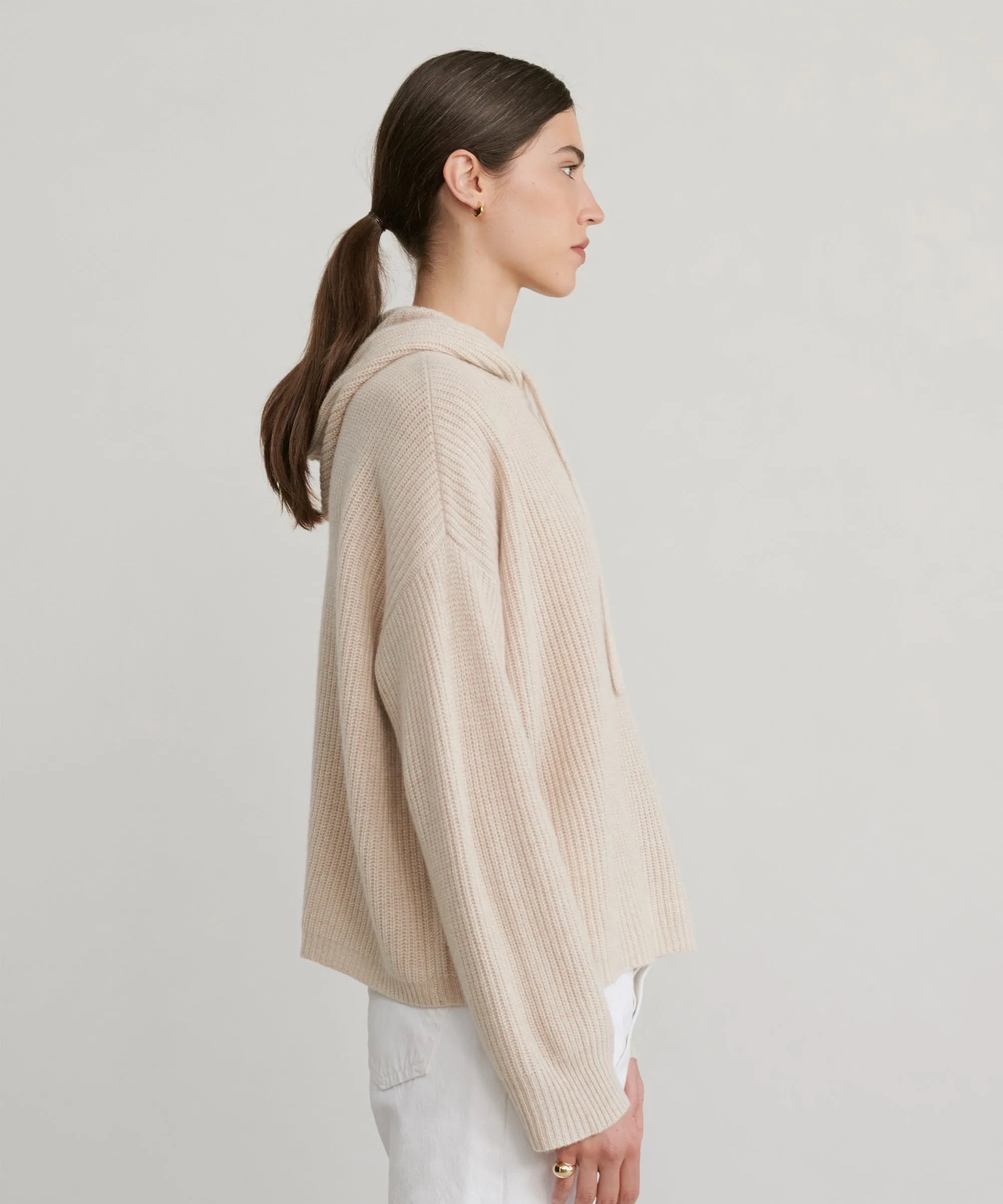 Cashmere Fisherman Hoodie Thermal Air Pocket